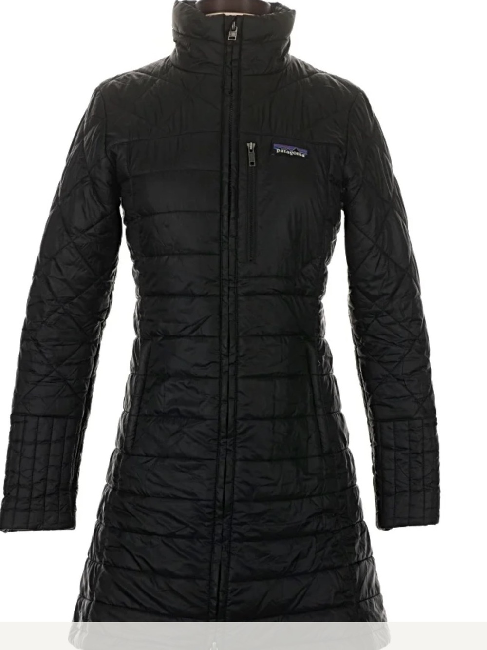 Patagonia Women's Black Long Quilted Puffer Coat
